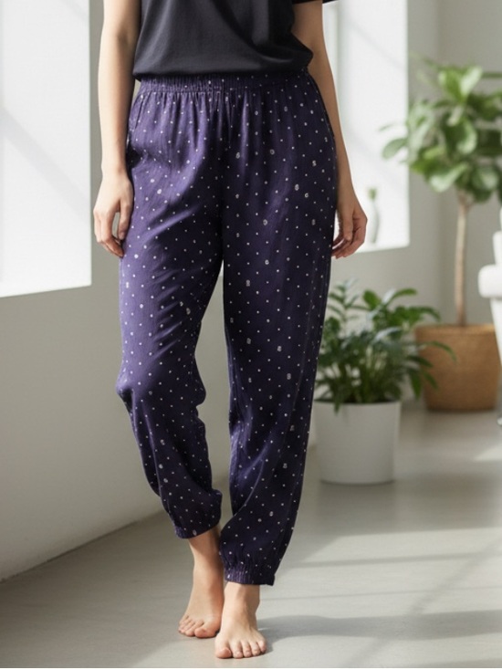 Victoria's Secret Other - Victoria's Secret Navy Blue Polka Dot Pajama Pants